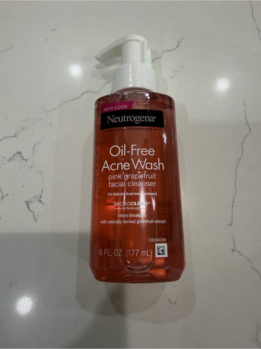 Neutrogena Oil-Free Acne Wash Pink Grapefruit Facial Cleanser - Pink/White Pump